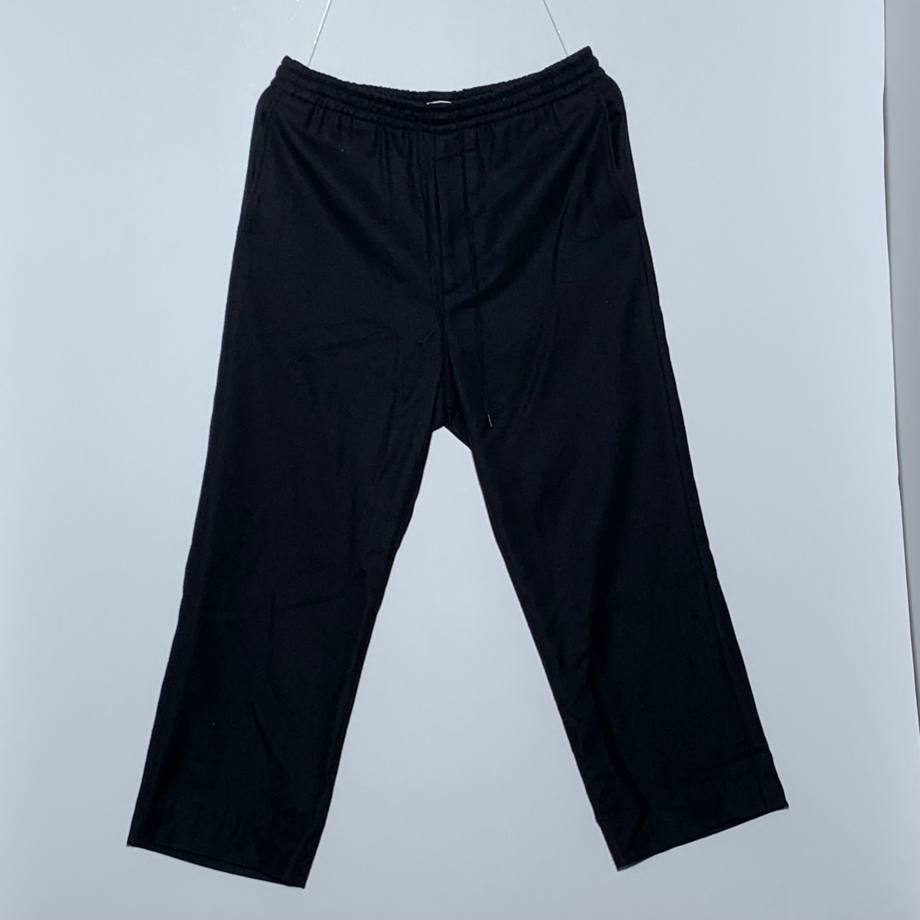 AURALEE Super Light Wool Easy Slacks "Black"