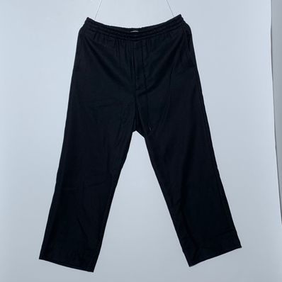 AURALEE Super Light Wool Easy Slacks "Black"