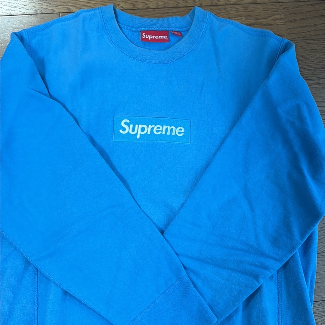 Supreme Box Logo Crewneck Sweatshirt "Blue" (18FW)