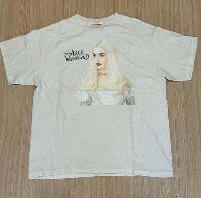 © SAINT Mxxxxxx x Disney Alice In Wonderland QN Short Sleeve T-shirt "White"