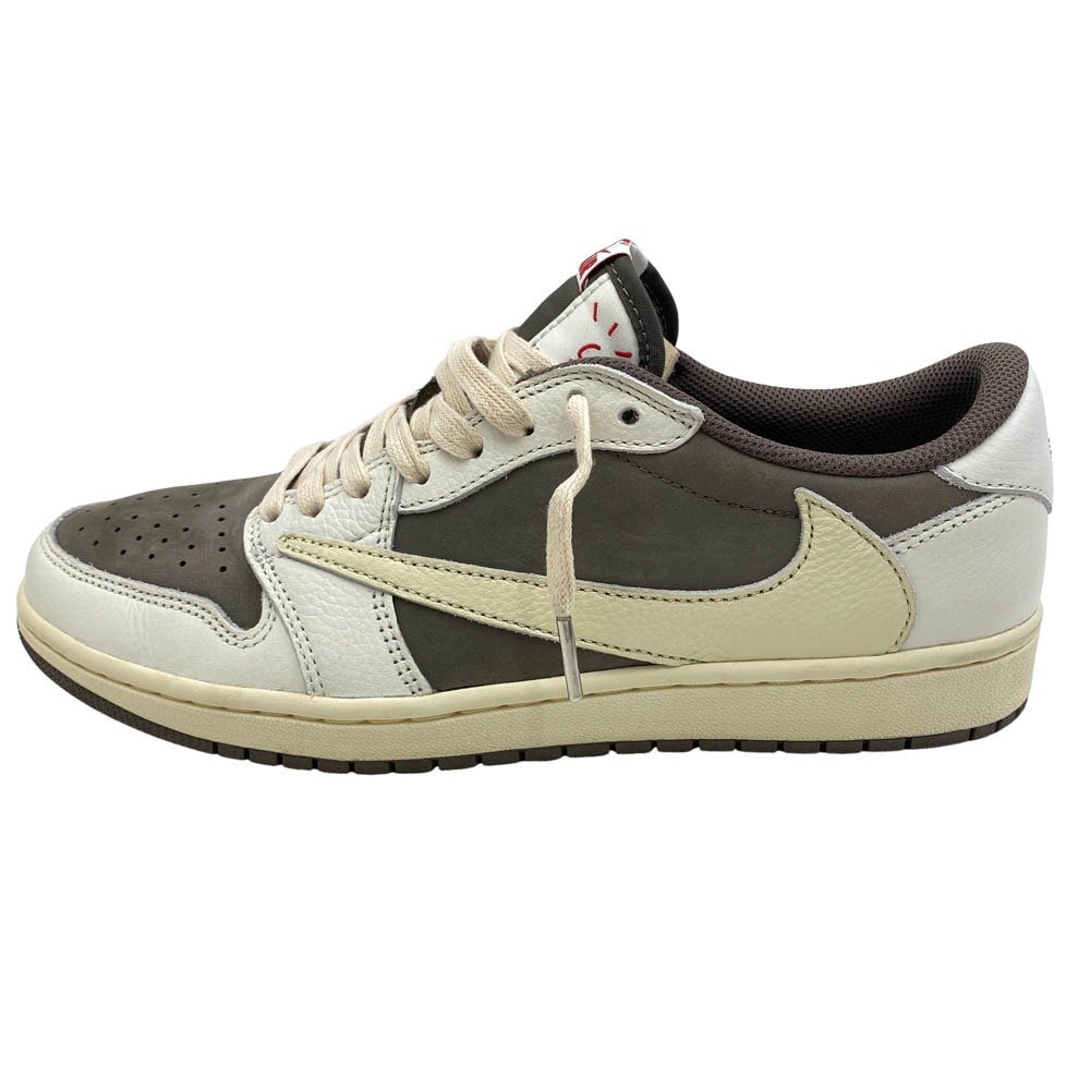 NIKE ナイキ スニーカー DM7866-162 フェイクバスター鑑定済 × TRAVIS SCOTT トラヴィススコット AIR JORDAN 1 AJ1 エアジョーダン1 ローカットスニーカー リバースモカ グレー系 28cm【新古品】【未使用】【中古】