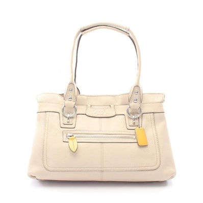コーチ COACH PENELOPE ペネロピ ショルダーバッグ バッグ レザー パテントレザー レディース アイボリー系 / イエロー系 F14686 【中古】