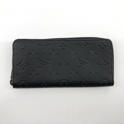 LOUIS VUITTON(ルイ・ヴィトン) ヴェルティカル モノグラムシャドウ レザー ラウンドファスナー M62902 長財布 ブラック