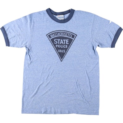 古着 80年代 ヘインズ Hanes POLY-COTTON 青タグ リンガーTシャツ USA製 メンズM相当 ヴィンテージ/eaa657130