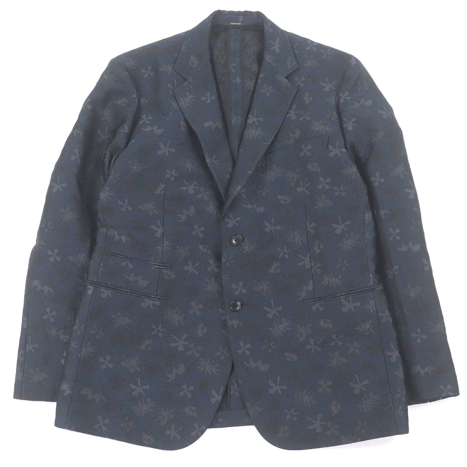 極美品 エルメス テーラードジャケット ネイビー メンズ 54