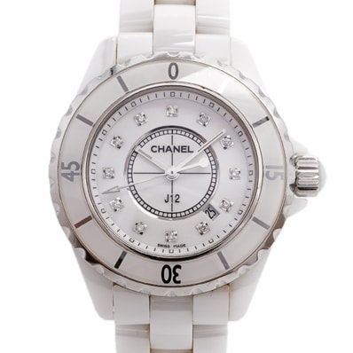 【6wdc0251】シャネル J12 H1628 白文字盤【中古】腕時計 レディース