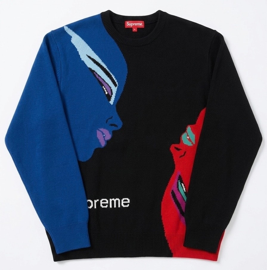 Supreme Newsprint Sweater 