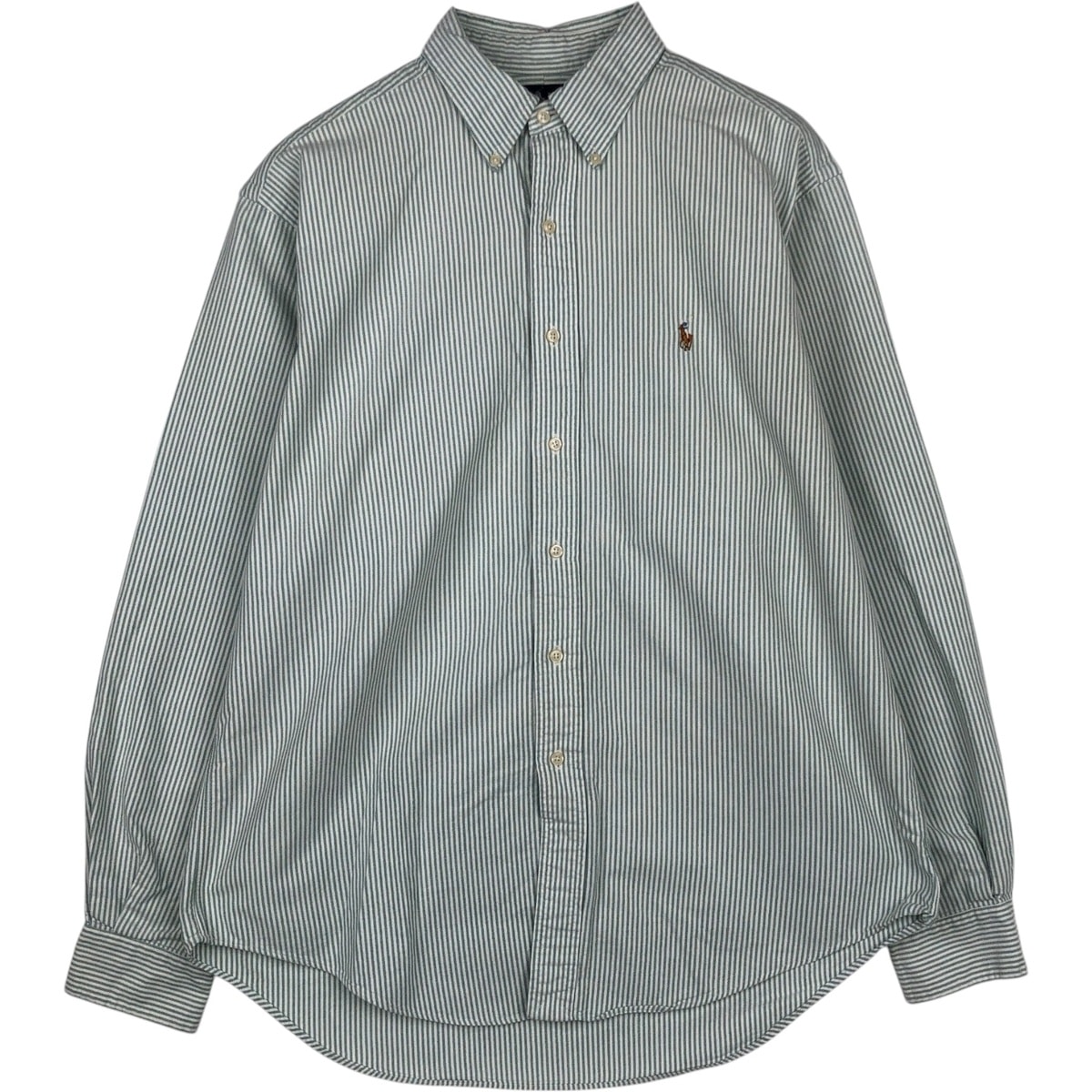 古着 ラルフローレン Ralph Lauren YARMOUTH 長袖 ボタンダウンストライプシャツ メンズL相当/eaa621244