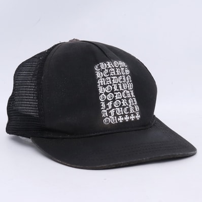 Chrome Hearts Eye Chart Tracker Cap "Black/Silver"