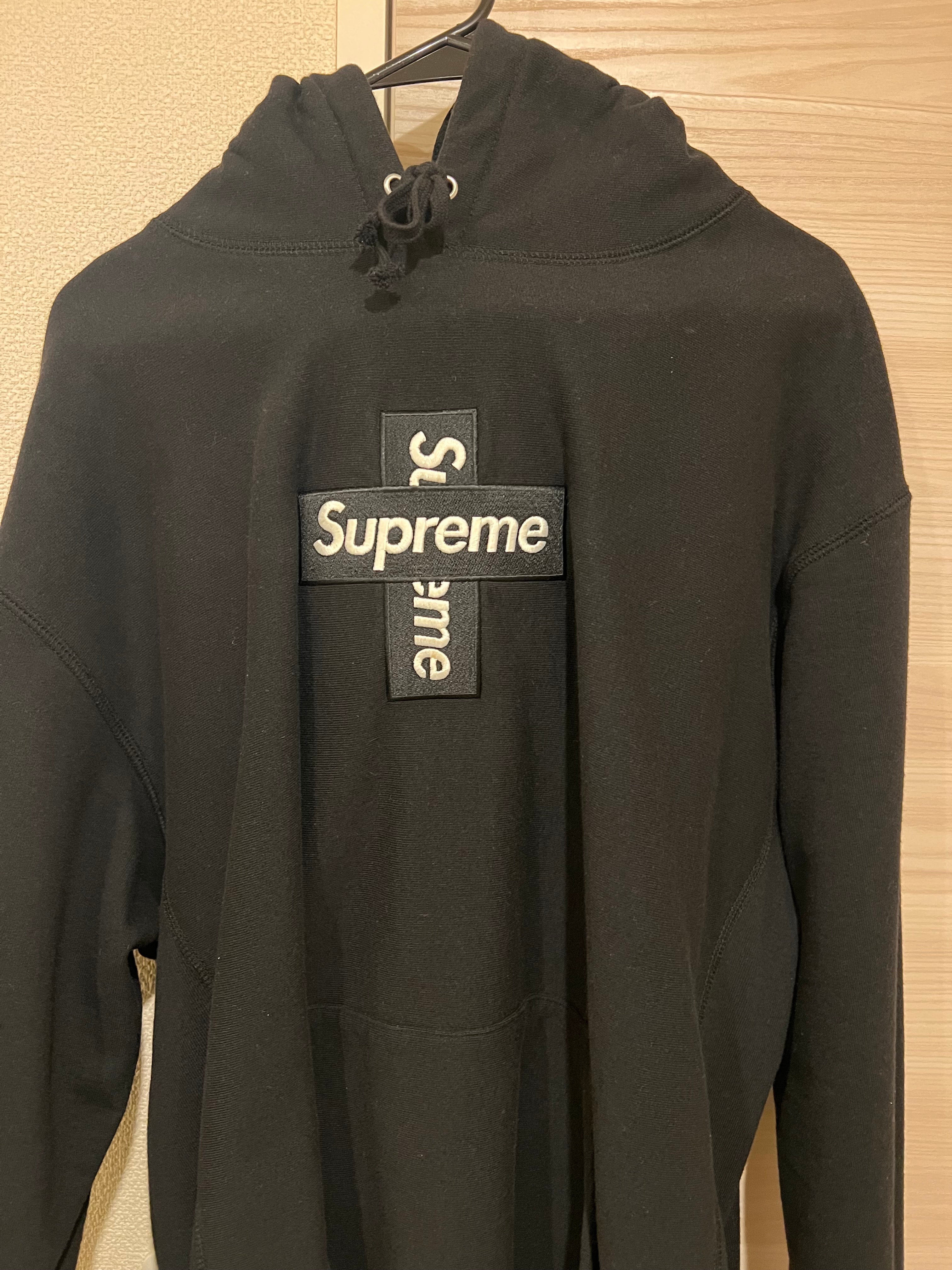 Supreme Cross Box Logo Hooded Sweatshirt 