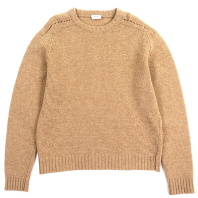 極美品 セリーヌ セーター ライトブラウン メンズ XL 2A681979E