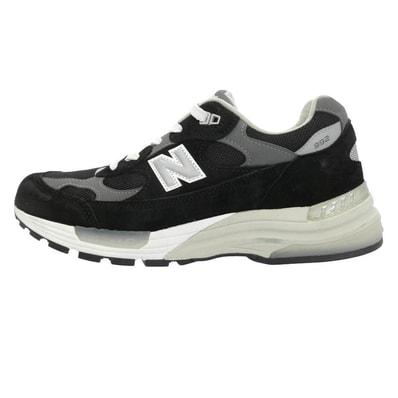 NEW BALANCE ニューバランス U992BK USA製 992 スエード メッシュ ローカット スニーカー ブラック系 28cm【極上美品】【中古】