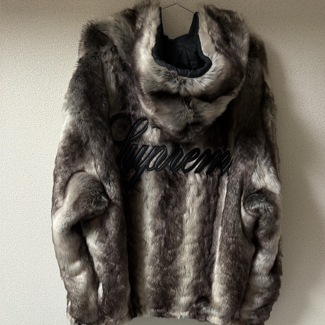 Supreme Faux Fur Reversible Hooded Jacket 