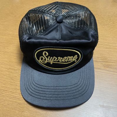 Supreme Silk Mesh Back 5-Panel "Black"