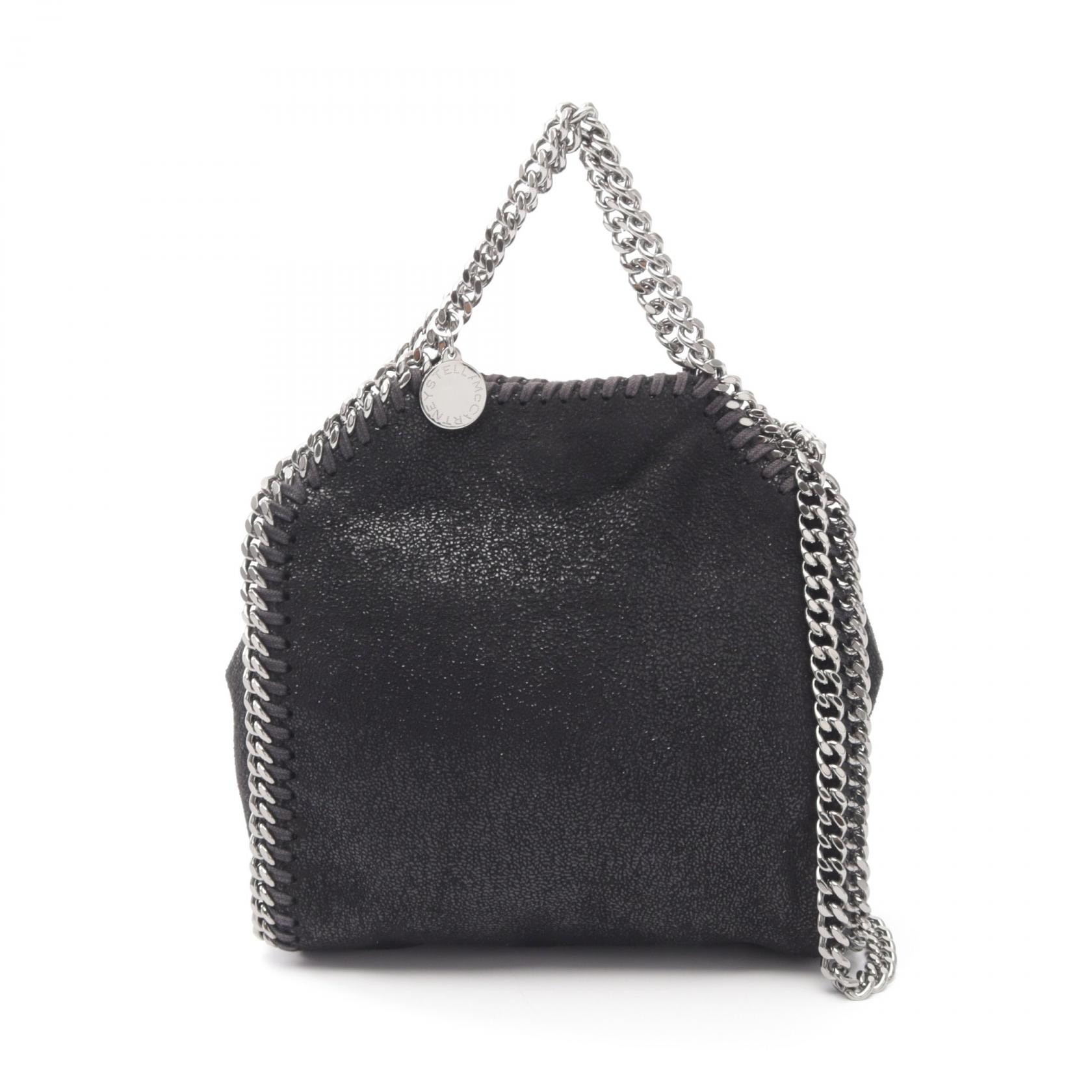 ステラマッカートニー Stella McCartney ファラベラ タイニー 2WAY ショルダーバッグ バッグ フェイクレザー レディース ブラック系 391698 【中古】