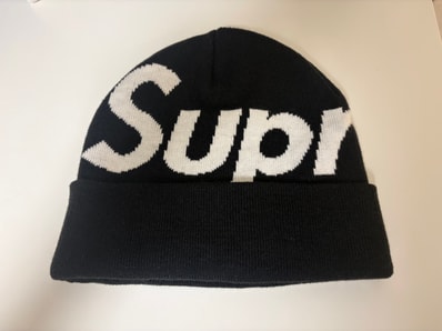 Supreme Big Logo Beanie "Black"