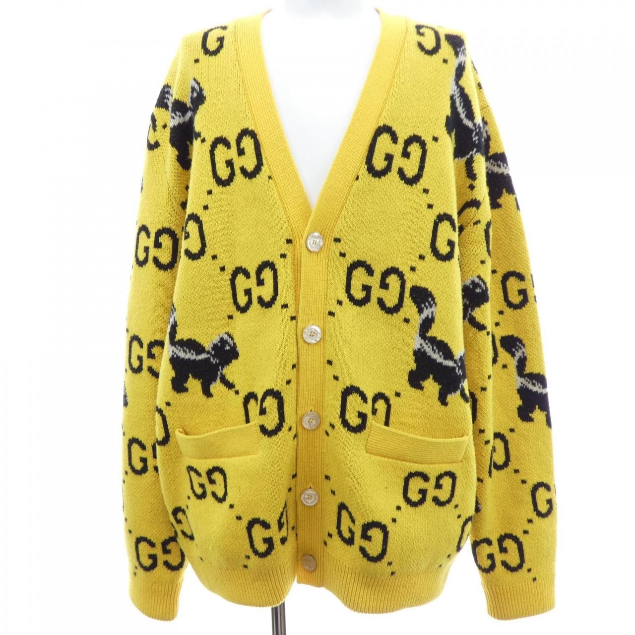 C (やや傷や汚れあり)】グッチ GUCCI 716113 XKCL2 カーディガン XSの