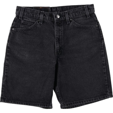 古着 90年代 リーバイス Levi's 550-1759 RELAXED FIT オレンジタブ ブラックデニムショーツ ショートパンツ USA製 メンズw32相当 ヴィンテージ/eaa643779