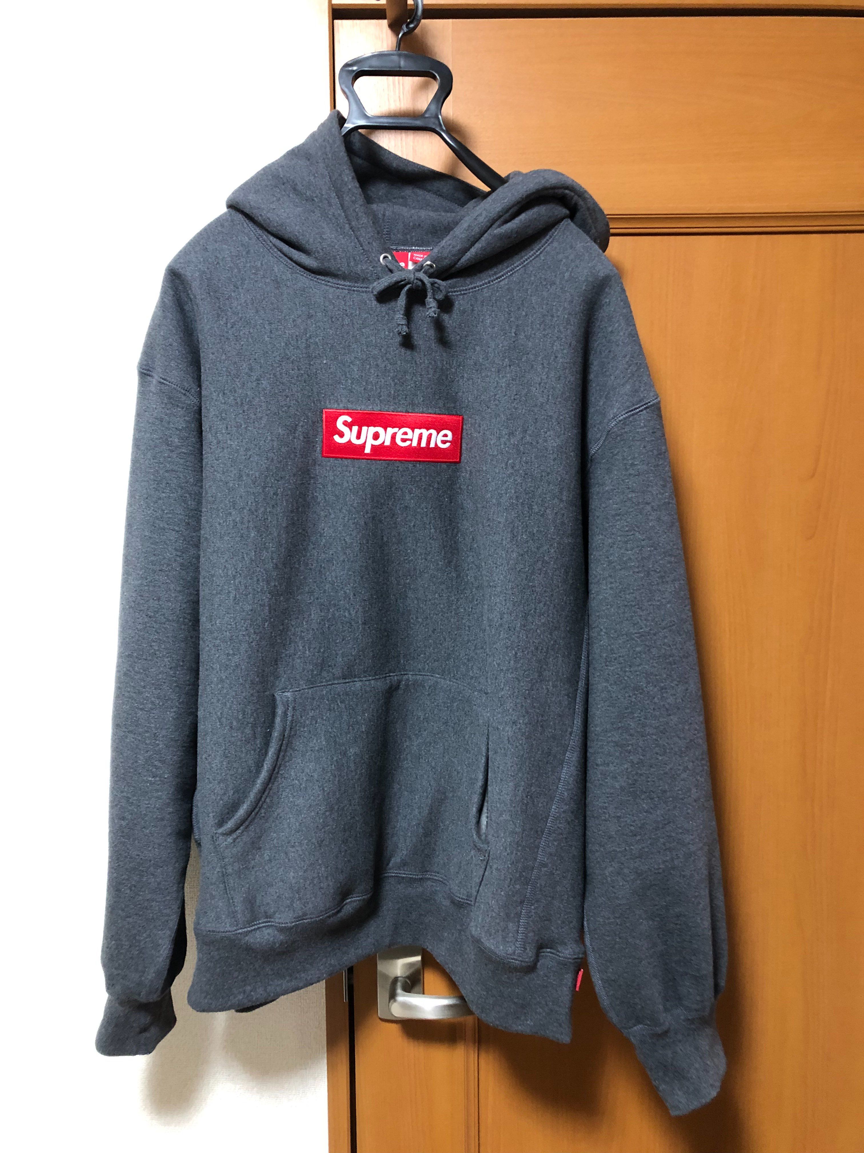 Supreme Box Logo Hooded Sweatshirt "Charcoal" (21FW)