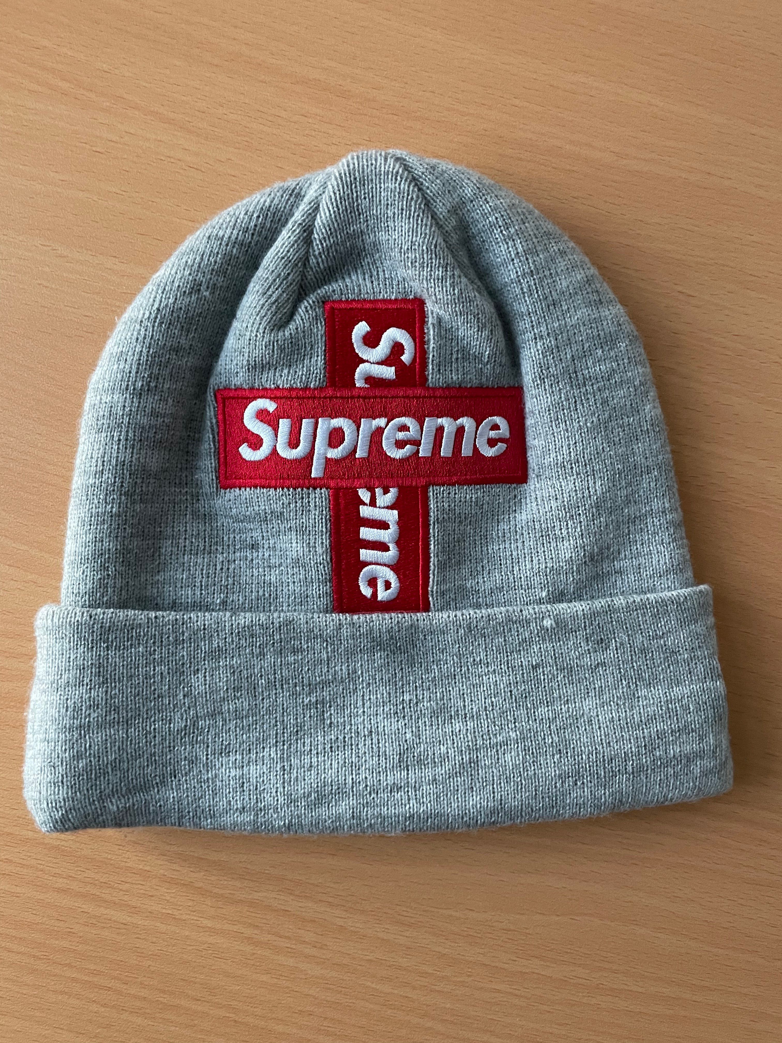 Supreme New Era® Cross Box Logo Beanie "Grey"