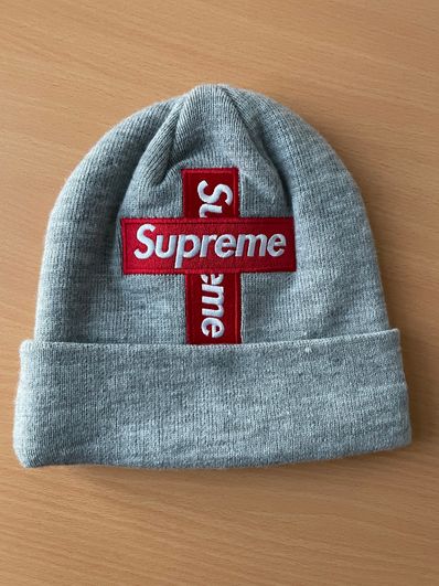 Supreme New Era® Cross Box Logo Beanie "Grey"