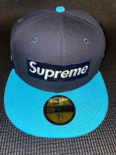 Supreme 2-Tone Box Logo New Era "Blue"