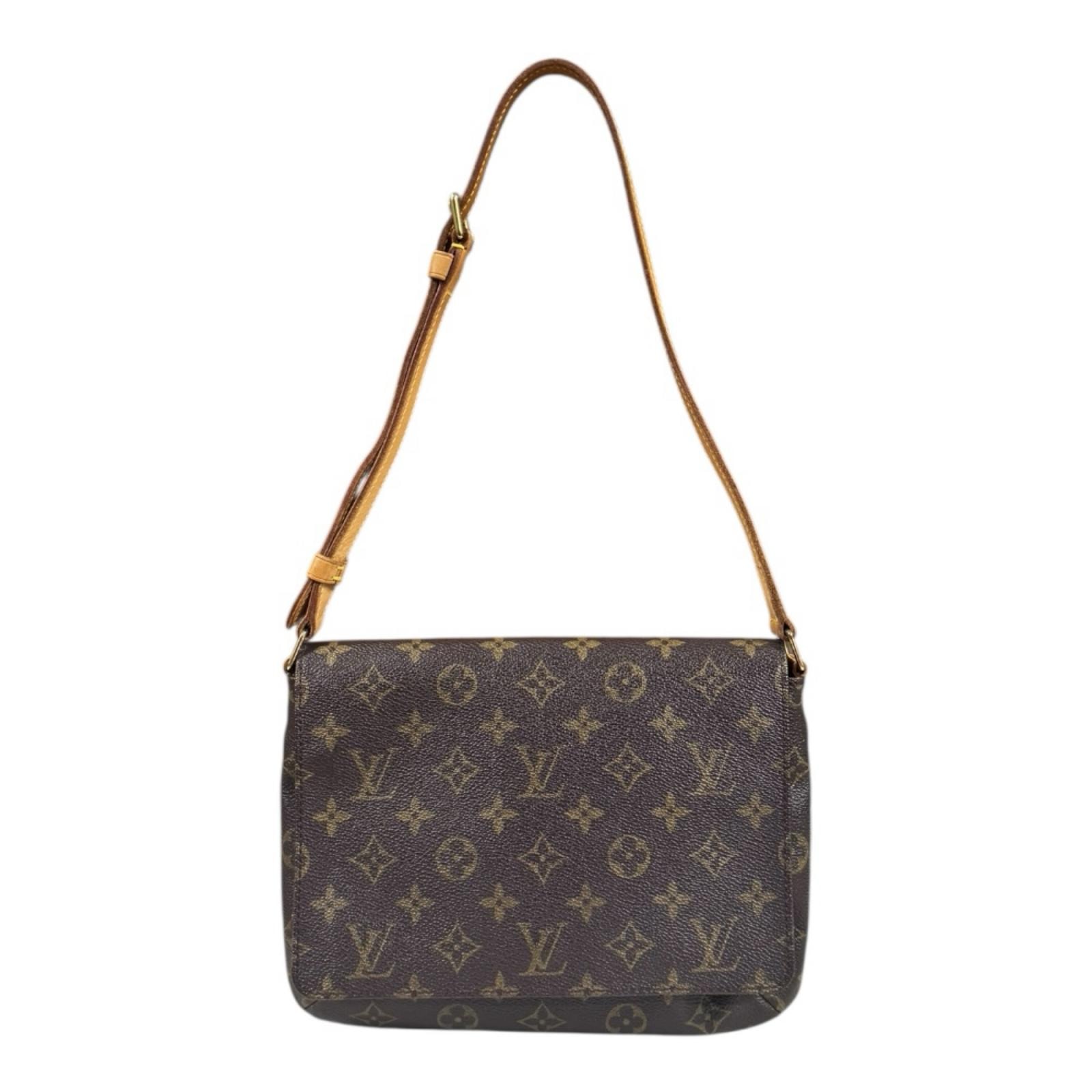 ルイヴィトン ミュゼットタンゴ ショート モノグラム ショルダーバッグ モノグラムキャンバス M51257 ブラウン レディース LOUIS VUITTON  中古