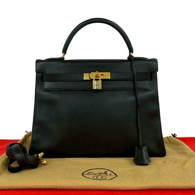 HERMES エルメス ケリー32 アルデンヌ ショルダーバッグ ブラック
611-1