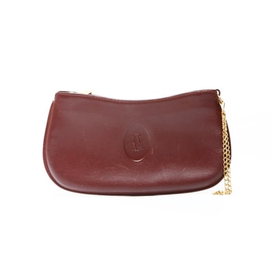 セリーヌ CELINE レザー マストドゥ ポーチ【中古】