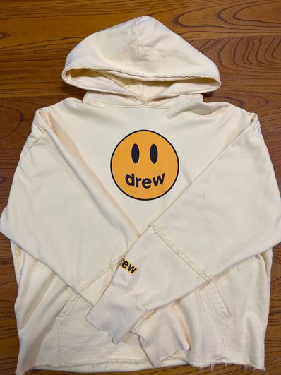 drew house mascot deconstructed hoodie "Light Yellow"