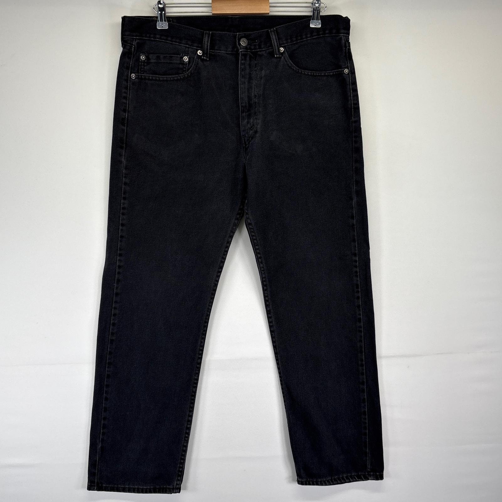 古着 リーバイス Levi's デニムパンツ 505 ストレート ジップ ジーンズ ジーパン 長ズボン w36 L30 ブラック メンズ