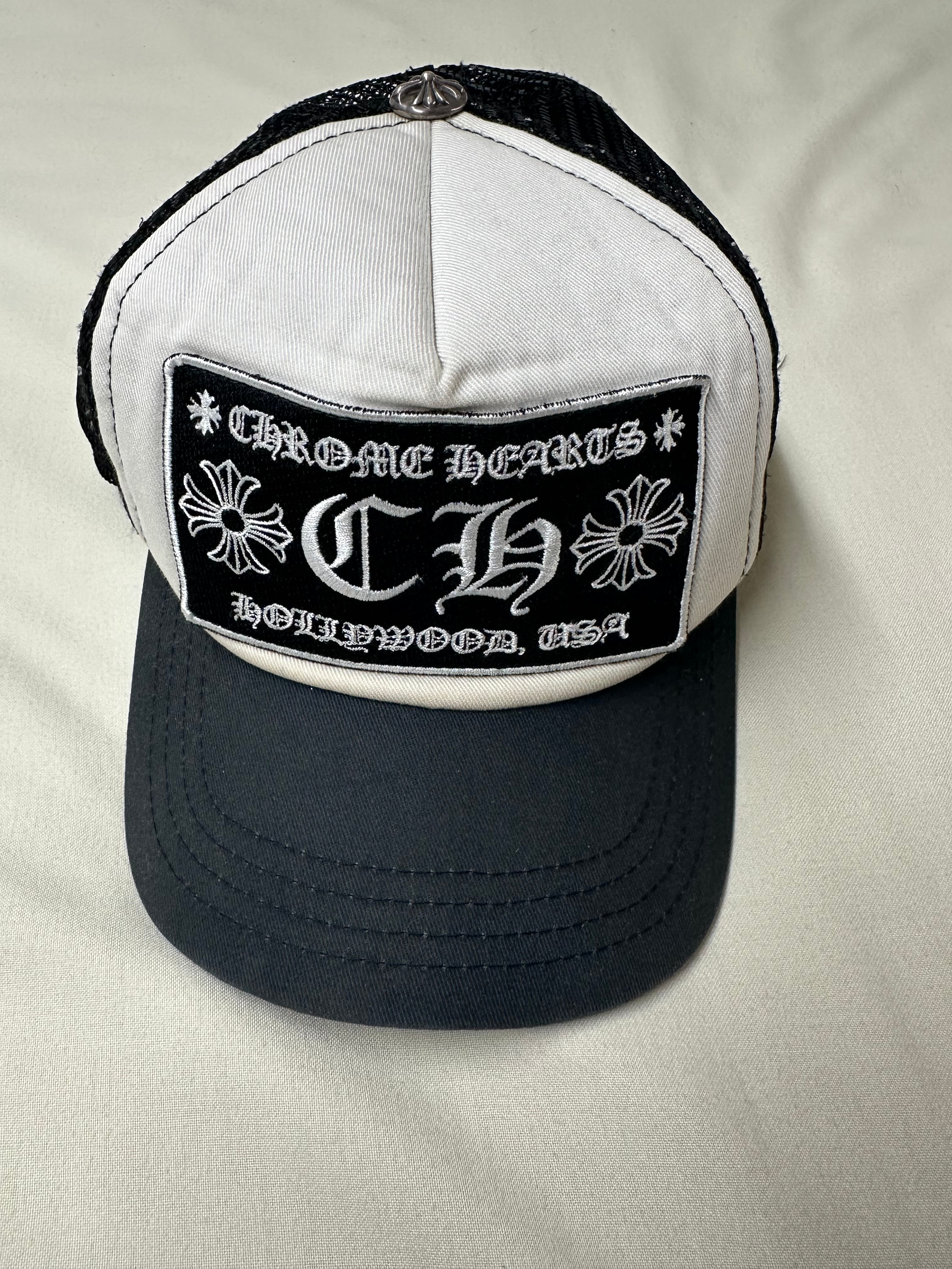 Chrome Hearts Trucker Cap CH "Black/White"