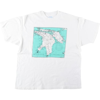 古着 90年代 ヘインズ Hanes BEEFY-T プリントTシャツ USA製 メンズXL相当 ヴィンテージ/eaa644517