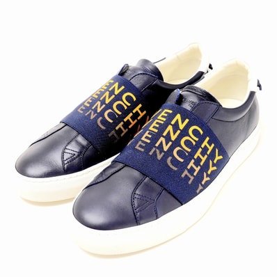 GIVENCHY ジバンシィ スリッポン サイズ40 ローカット ロゴバンド レザー 靴 ブランド古着【中古】20250701/RA5234