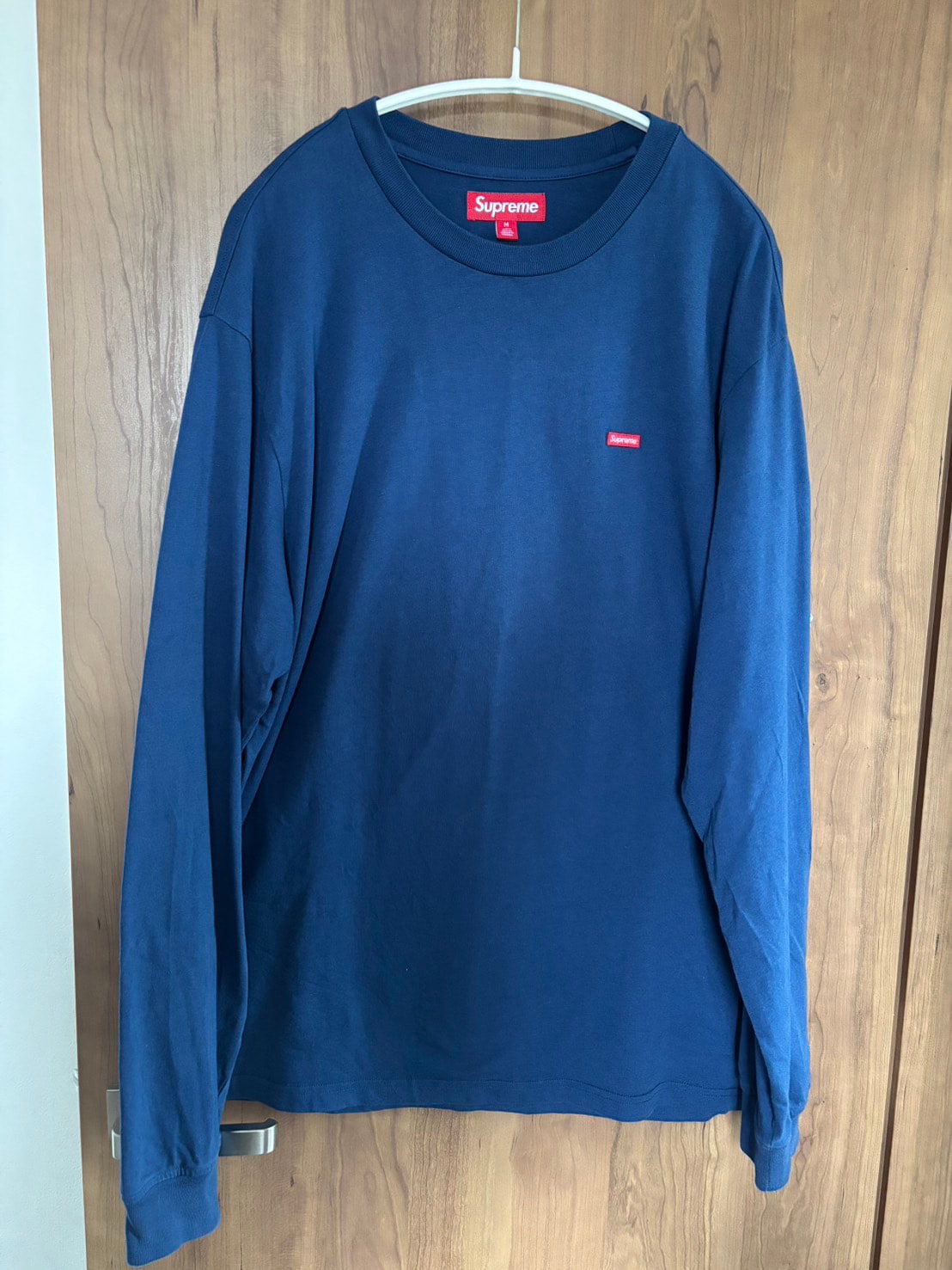 Supreme Small Box L/S Tee "Navy" (25SS)