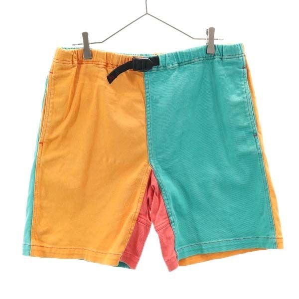 Gramicci グラミチ アウトドアショートパンツ グリーン×オレンジ クライミング