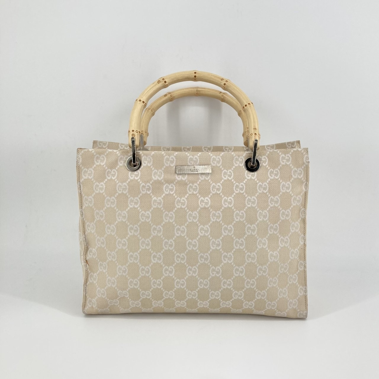 GUCCI(グッチ) バンブーライン レザー オールドグッチ 21016 ハンドバッグ ベージュ