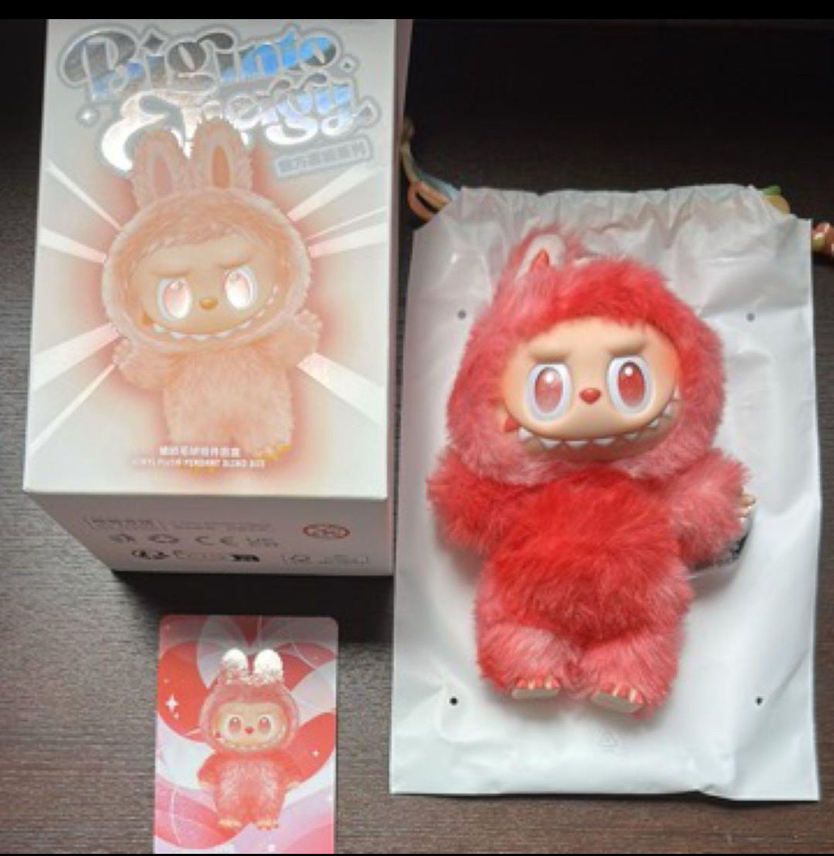 POP MART THE MONSTERS (LABUBU) Big into Energy Series Plush Pendant LOVE