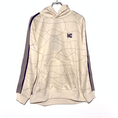 Needles x DC SHOES Track Hoody - Poly Smooth / Printed "Ivory"