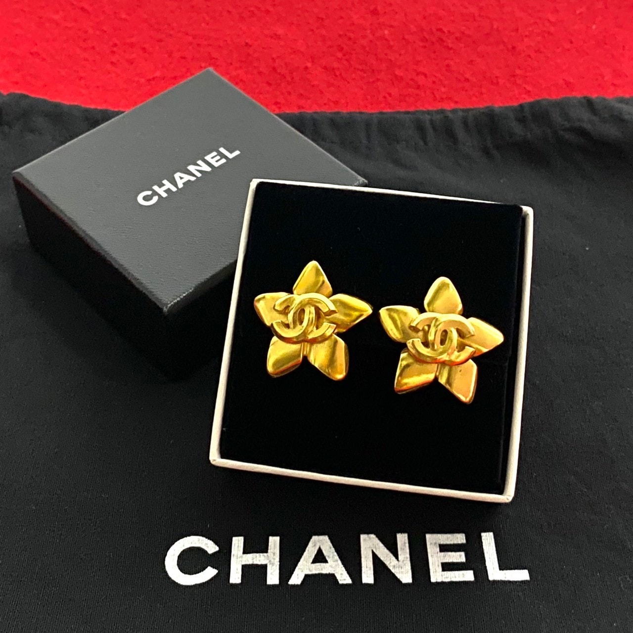 CHANEL シャネル GP イヤリング ゴールド
 72-10