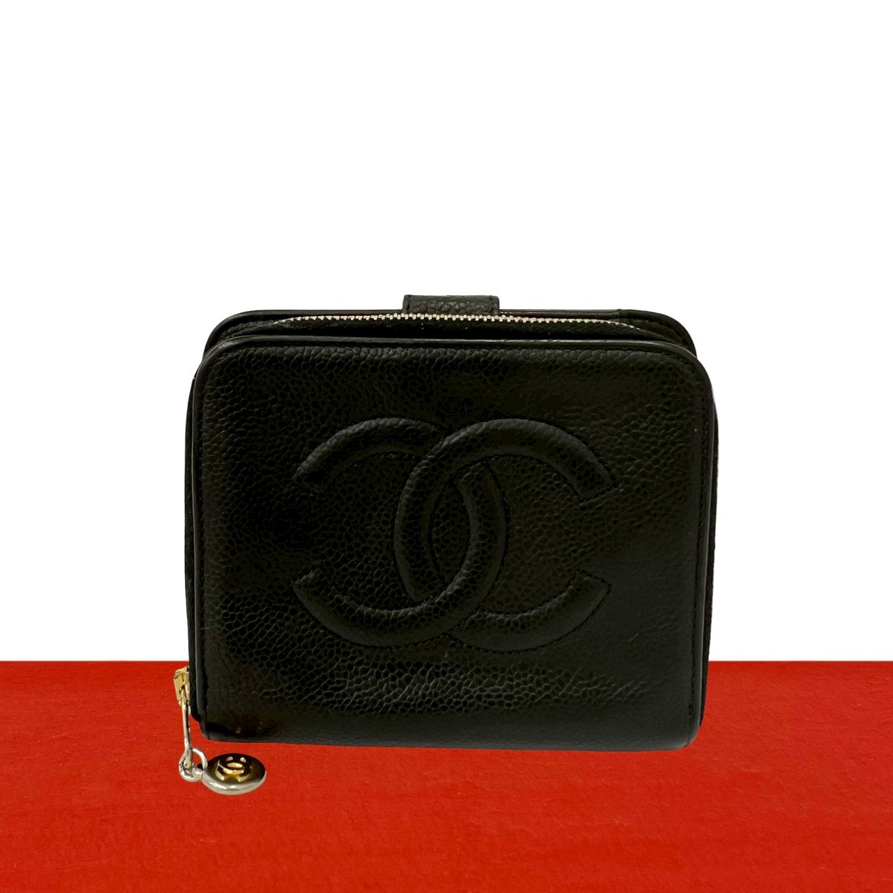 B (目立った傷や汚れなし)】CHANEL シャネル ココマーク キャビア