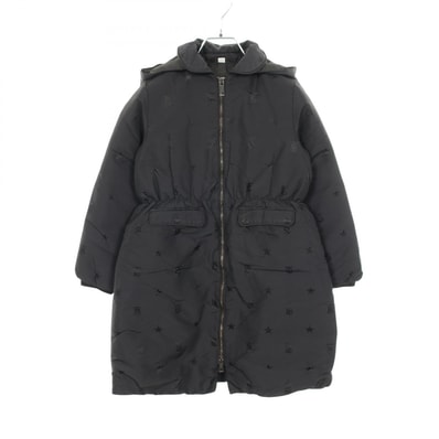 バーバリー BURBERRY TBロゴ キッズ ダウンジャケット 衣料品 アウター ナイロン レディース ブラック系 8044563 【中古】