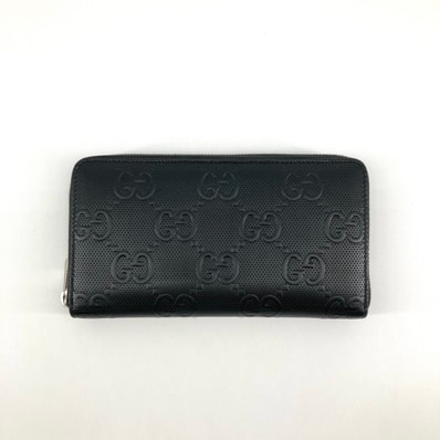 GUCCI(グッチ) GGエンボス 625563 長財布 ブラック