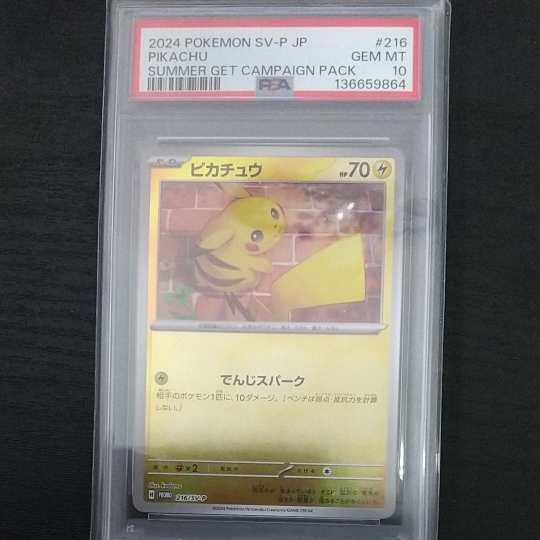 ピカチュウ P [SV-P 216](プロモカードパック「ポケカの夏がキタ!プロモカードGetキャンペーン!」)