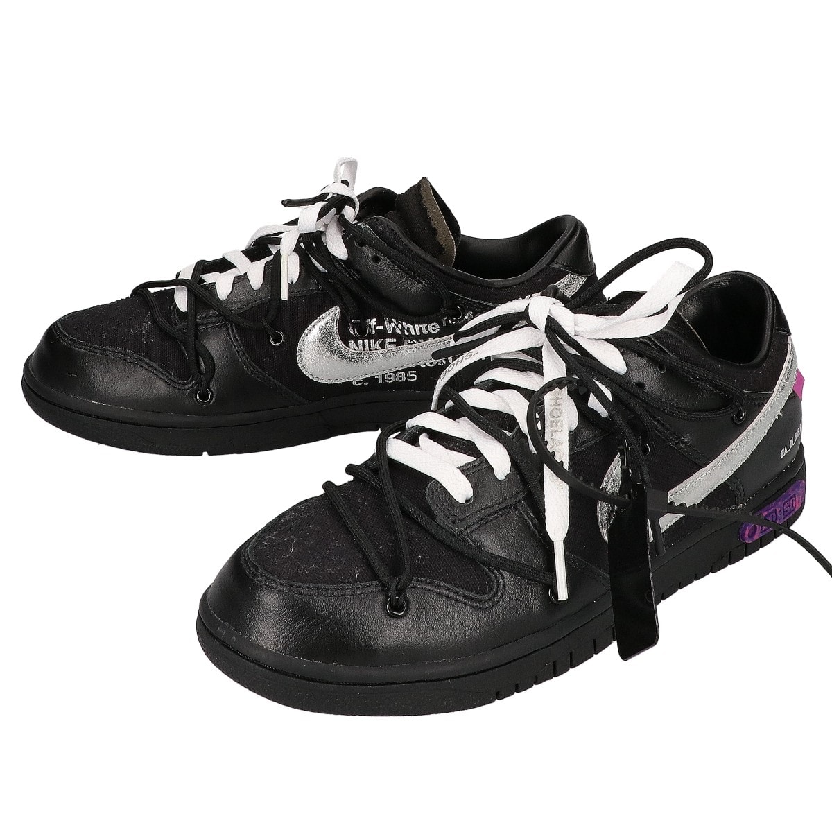 ナイキ xOff-White オフホワイト【新品同様】DM1602-001 Dunk Low 1 of 50 Lot.50 ダンクロー The 50 スニーカー 27