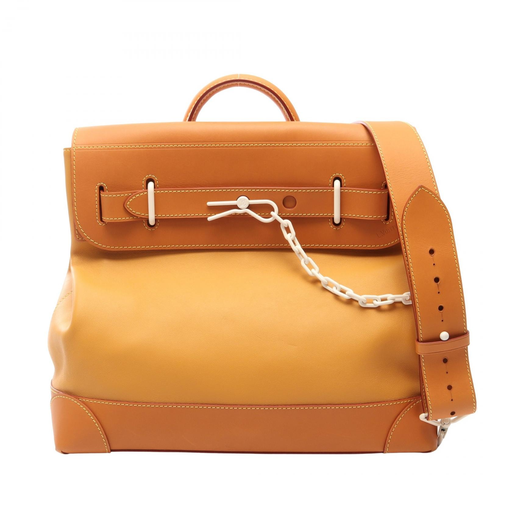 ルイ・ヴィトン LOUIS VUITTON スティーマーPM 2WAY ハンドバッグ バッグ レザー メンズ ブラウン系 M53299 【中古】