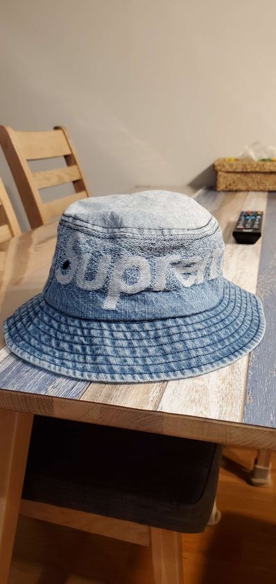 Supreme Fade Jacquard Denim Crusher "Blue"