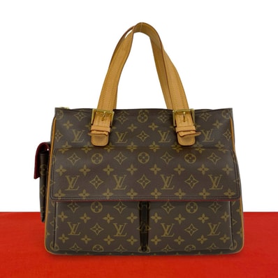 LOUIS VUITTON ルイヴィトン ミュルティプリ・シテ モノグラム レザー PVC トートバッグ ブラウン
03152