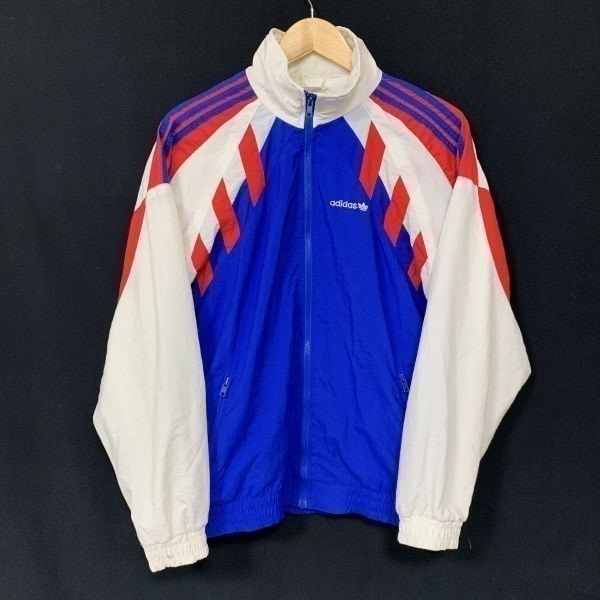 希少カラー アディダス ウインドブレーカー ジップブルゾン/アウター メンズM トレフォイル  管理NO. 509