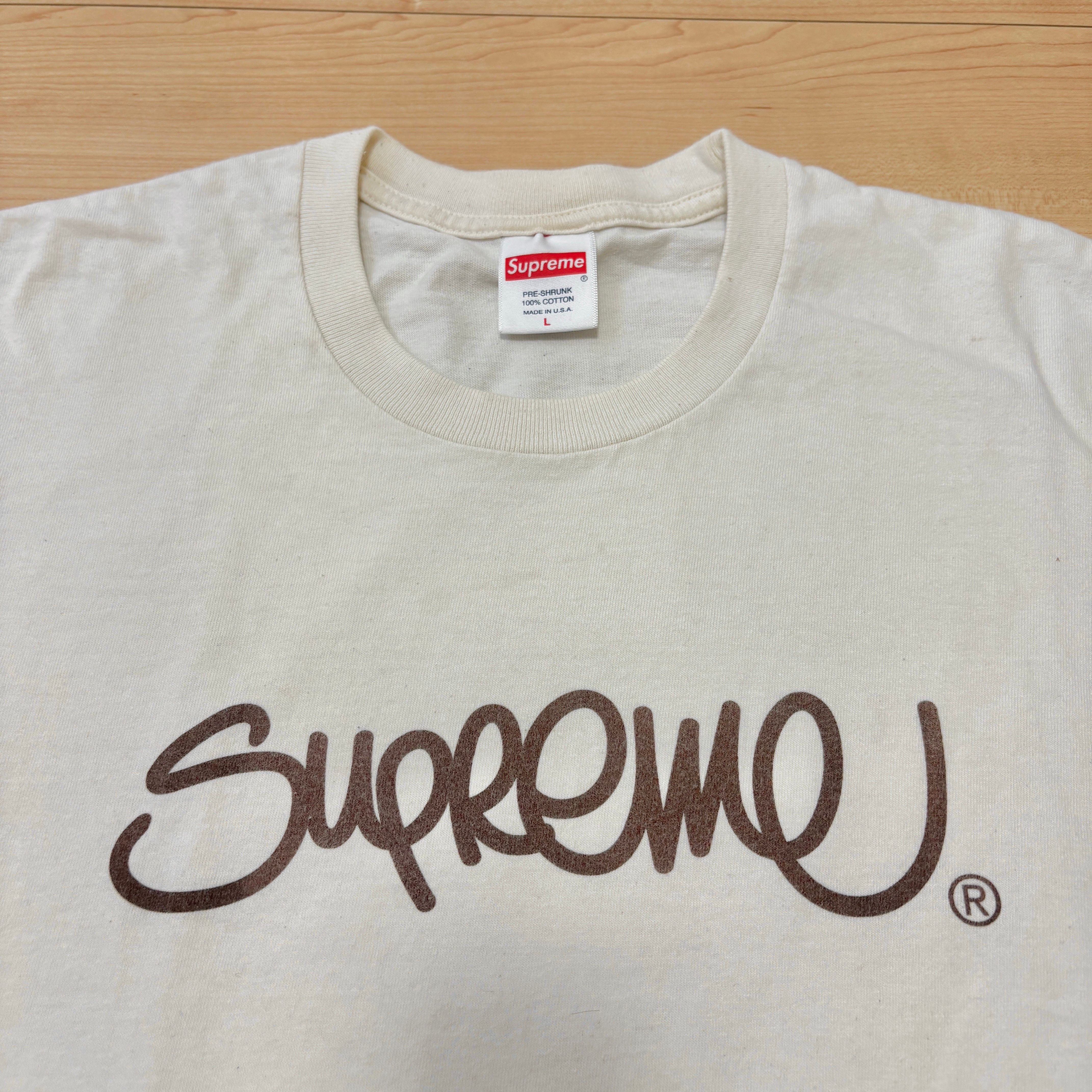 Supreme Handstyle Tee "Natural"